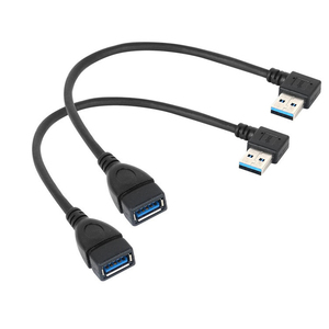 Cable adaptador USB 3,0, ángulo de 90 grados, Izquierda/arriba/<span class=keywords><strong>abajo</strong></span>/Derecha, macho a hembra, chaqueta, Cables USB, Cable de extensión - Product Image 2
