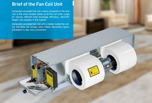 Unité de ventilation à eau froide à 2 tuyaux et 4 moteurs AC, 220V, écologique, murale/à fenêtre, pour bâtiments commerciaux et hôtels, haute efficacité - Product Image 5