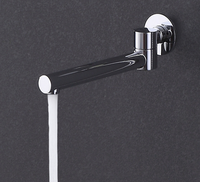 Robinet de douche de salle de bain à poignée unique chromé réglable au design moderne, mitigeur de baignoire en laiton encastré avec fonction de rotation du jet
