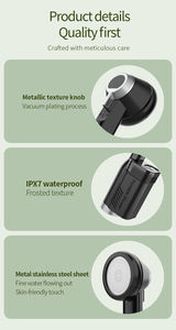 Douche portable d'extérieur avec batterie 8000mAh |   Pomme de douche de lavage de voiture réglable à 6 niveaux pour la navigation de plaisance, le nettoyage des animaux de compagnie et le <span class=keywords><strong>camping</strong></span> - Product Image 4