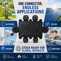 6-Wege Elektrische Anschlussdose M686-6C IP68 Wasserdichter Stromverteiler für Solar- und Industrieautomationssysteme