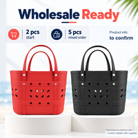 Grand sac fourre-tout de plage en EVA léger, écologique, imperméable, moulé, en forme de seau, pour les voyages, les courses, les activités de plein air et tout le reste