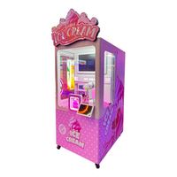 Distributeur automatique de crème glacée, machine à desserts glacés intelligente avec écran tactile pour centre commercial, parc d'attractions