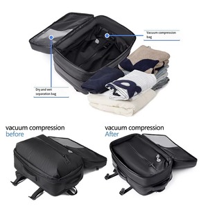 Chất lượng cao chống trộm người đàn ông của kinh doanh máy tính xách tay Ba lô biểu tượng tùy chỉnh công suất lớn túi chân không nén mở rộng Ba lô - Product Image 4