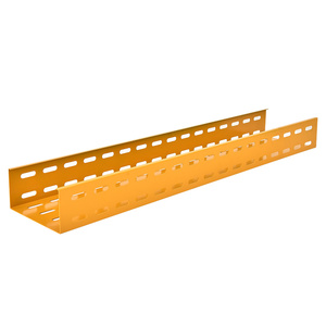 Échelle à câbles personnalisée 200 300 400 en acier laminé à froid, revêtement thermolaqué, chemin de câbles intérieur, revêtement par pulvérisation, support à câbles, chemin de câbles époxy - Product Image 6