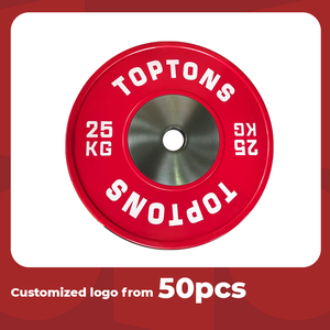 <span class=keywords><strong>Logo</strong></span> personnalisé à partir de 50pcs Fourniture d'usine <span class=keywords><strong>Logo</strong></span> personnalisé <span class=keywords><strong>Poids</strong></span> Couleur Compétition Plaques pare-chocs Plaques d'haltérophilie - Product Image 2