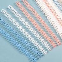 Anneaux de reliure en spirale métallique double boucle en PVC pour cahiers et livres