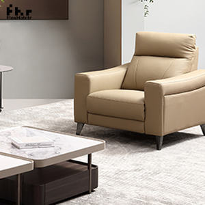 โซฟาปรับเอนนอนเดี่ยวทันสมัย ชุดเฟอร์นิเจอร์เก้าอี้ปรับเอนไฟฟ้า ราคาประหยัด สำหรับห้องนั่งเล่น หุ้มหนัง - Product Image 6