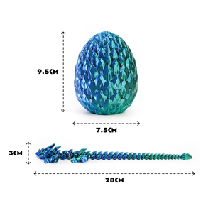 Vashine 3D in thân thiện đầy màu sắc PLA pha lê rồng trứng đặt Doanh di chuyển cho trẻ em động vật rồng sáng tạo khủng long Quà Tặng - Product Image 6