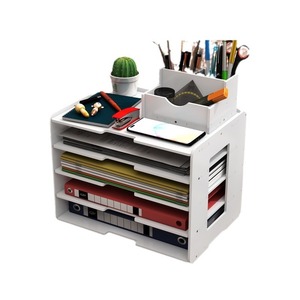 Nhiều lớp giấy A4 tổ chức Lưu trữ máy tính để bàn giá thư mục và dữ liệu kệ sách với hộp lưu trữ văn phòng tạo tác - Product Image 5