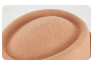 Sombrero Pork <span class=keywords><strong>Pie</strong></span> de Fieltro 100% Lana, Personalizado, Multicolor, para Otoño e Invierno, Corona Redonda, Estilo Casual, para Hombre - Product Image 5