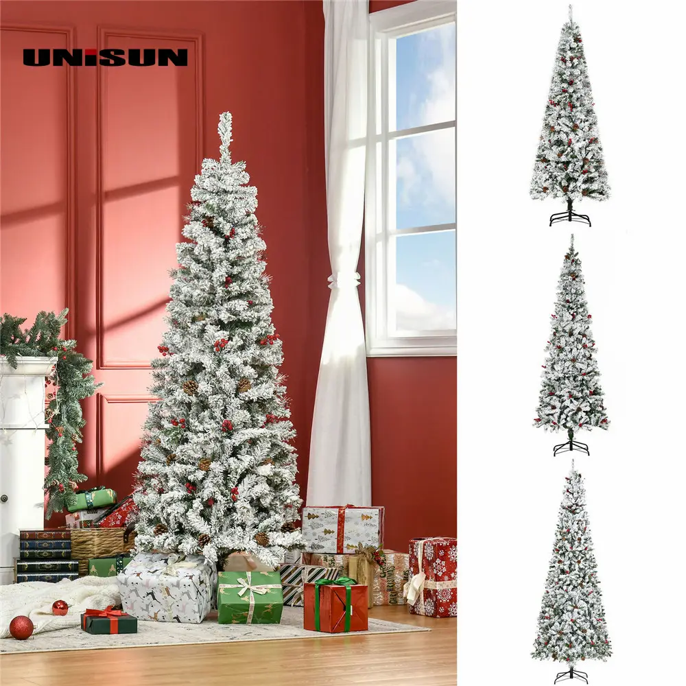 Christmas Decoration 150Cm Christmas Tree With Plastic Balls Snowflakes Bowknot And Tree Skirt