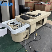 Guangdong Kisen Salon de coiffure Thai Lay Down Lavage chaise électrique Massage japonais tête Spa shampooing bol lit avec thérapie de tête