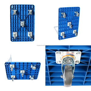 Troli Platform lipat tugas berat, troli tangan datar Platform lipat plastik 200 kg 400kg 1000kg - Product Image 4