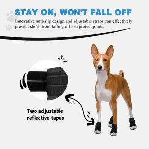 सबसे ज्यादा बिकने वाला वाटरप्रूफ आउटडोर कुत्ते जूते विरोधी पर्ची रबर सोल्स बिल्लियों के लिए छोटे बड़े कुत्तों के लिए सांस लेने योग्य पालतू जानवरों की आपूर्ति - Product Image 5