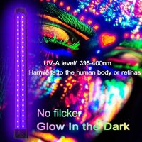 Lámpara UV LED T8 de 10W, Tubo con 48 LED de 395nm, Barra de Luz Negra UV, Luces Fluorescentes Curadas, Luces de Proyección para KTV, Clasificación IP44, Regulable