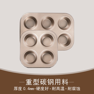 ถาดอบมัฟฟิน 12 ช่อง แบบไม่ติดกระทะ สำหรับใช้ในบ้านและเชิงพาณิชย์ รูปทรงสี่เหลี่ยมผืนผ้า ใช้กับเครื่องล้างจานได้ - Product Image 3