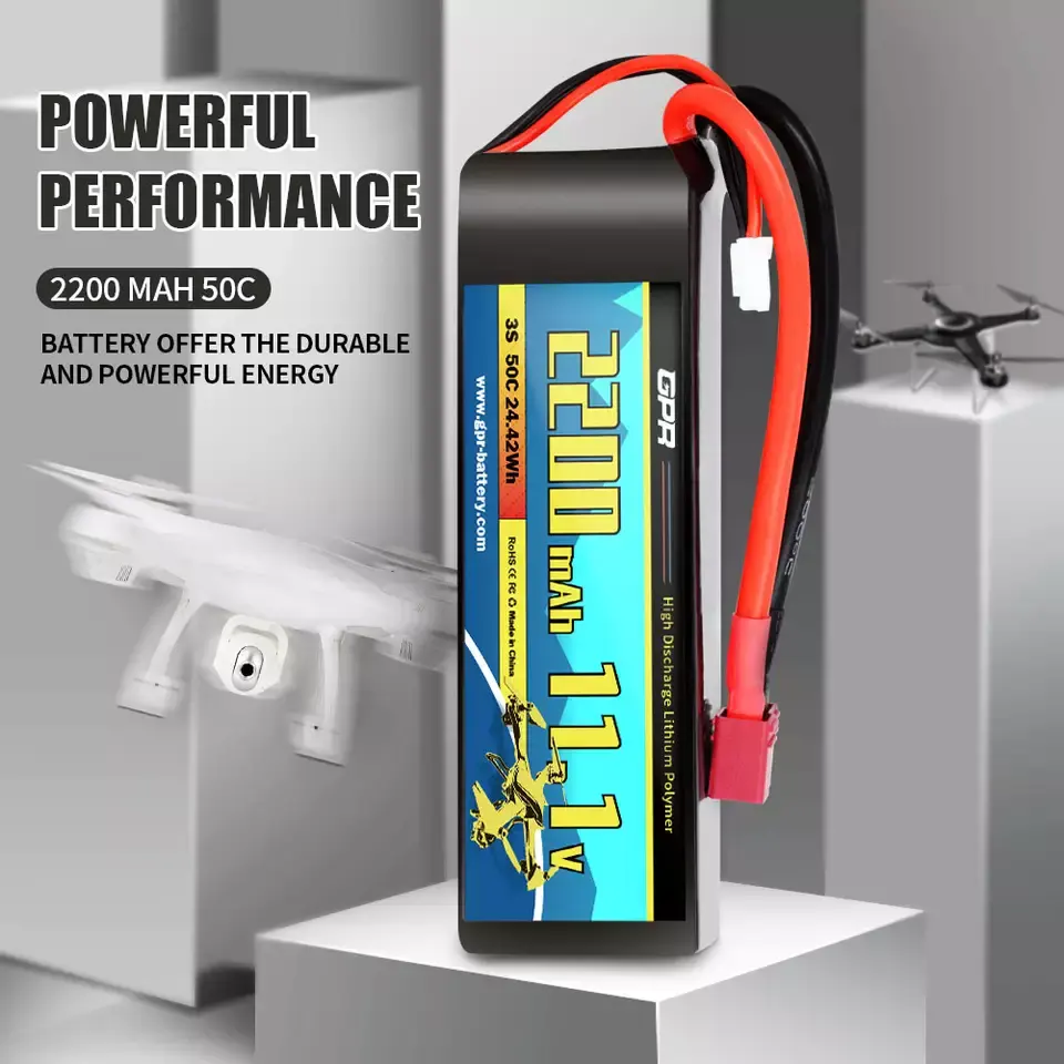 مصنع التخصيص بطارية ليثيوم أيون 2200mAh 3S 11.1V 50C rc يبو بطارية قابلة للشحن ل rc سيارات لعب fpv