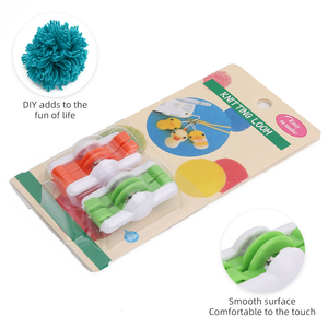 JP DIY Mini Pompom Maker et outil de tricot à l'aiguille pour tricoter à la main pour les amateurs de couture - Product Image 2