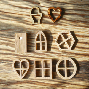 Decorazione in compensato lucidato con tema rurale finestra di legno della casa rustica - Product Image 5