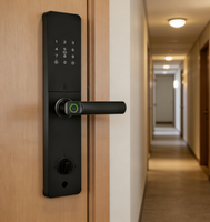 Cerraduras Inteligentes con Código IC y Contraseña Automática para Puertas de Madera, Aleación de Aluminio y Zinc, Timbre Integrado, Tuya TTlock, Puerta de Latón, Apartamentos, Hoteles