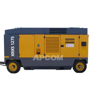 Atlas Copco Compressor 30bar 35m3 kompresor udara tahap ganda 30 Bar 1300cfm XRXS 1275 Cfm portabel Mesin Diesel digerakkan