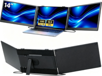 Nouveau lancement S10Pro, écran portable double 14 pouces IPS 1080P, extension d'écran triple pour ordinateur portable, pas de pilote requis, plug-and-play pour Mac