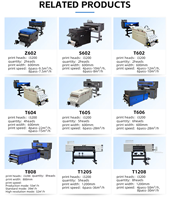 Printer DTF 24" Double Head Layanan Satu Atap I3200 Inkjet untuk Pencetakan Garmen dengan Pengering All in One Printer DTF Dua Head
