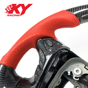 For Infiniti Q70 Hybrid Q70S QX70 Q70L Q70M M25 M35 M37 M56 Custom Racing Style Carbon Fiber Steering <b>Wheel</b> - Product Image 2