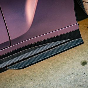 Pour <span class=keywords><strong>BMW</strong></span> M4 G82 G83 Style SQ Jupes latérales de remplacement en fibre de carbone sèche <span class=keywords><strong>2021</strong></span>+ - Product Image 3