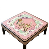 Tapis de jeu de mahjong et de poker antidérapant en caoutchouc épaissi style chinois, bordure renforcée, en promotion aux États-Unis
