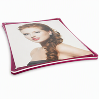 Cadre photo en acrylique double face magnétique puissant, transparent, pour affichage sur bureau, couleurs Pantone personnalisables, cadeau artisanal, taille sur mesure