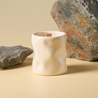 Pot en céramique fait main - Tasse à bougie aromathérapeutique multifonctionnelle, porte-stylo et rangement pour pinceaux de maquillage, cadeau
