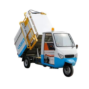 KEYU High-quality product fully sealed electric garbage truck container side loading compactor mounted garbage truck