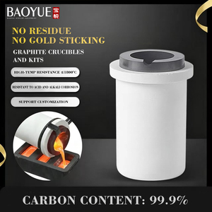 Moule à lingots en graphite pour l'or, l'argent et <span class=keywords><strong>le</strong></span> cuivre, capacité 1 kg, pot à fusion pour <span class=keywords><strong>mini</strong></span>-machine à fondre l'or - Product Image 4