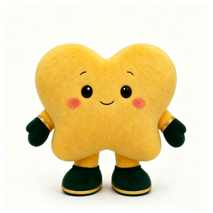Peluche de hongo amarillo personalizado, lindo peluche de hongo, muñeco de peluche de hongo de dibujos animados - Product Image 2
