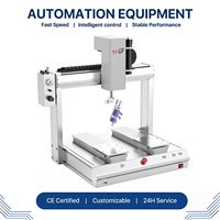 Distributeur de colle automatique à double station de bureau 3 axes avec plateformes indépendantes pour le travail par lots