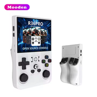 Console de jeu portable Mooden R36 PRO avec écran de 3,5 pouces, 64 Go, console de jeu vidéo rétro classique portable pour console R36S