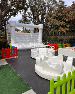Chất Lượng Cao Màu Trắng Tinh Khiết Vui Vẻ Đi Vòng Mềm Chơi Bên Thuê Thiết Bị Sân Chơi Mềm Vui Vẻ Đi Vòng Cho Trẻ Em - Product Image 2