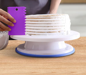 Juego de 3 Espátulas Desechables de Plástico Multicolor para Pastelería, Crema, Masa, Herramienta para Alisar Alimentos de Grado Alimenticio, Marca <span class=keywords><strong>JOHO</strong></span> - Product Image 3