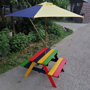 Petite <span class=keywords><strong>table</strong></span> <span class=keywords><strong>de</strong></span> pique-nique multifonctionnelle en bois pour enfants Design moderne pour l'extérieur Jardin Patio Camping Park Villa Play & Party Events - Product Image 4