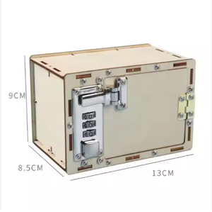 Công Nghệ Sáng Tạo Bằng Gỗ Gizmo <span class=keywords><strong>DIY</strong></span> Cơ Khí Hộp Khóa Mật Khẩu Câu Đố Đồ Chơi Sinh Viên Thiết Bị Giáo Dục Đồ Chơi - Product Image 2