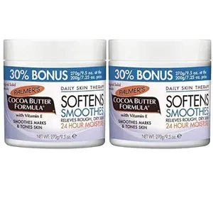 COCOA BUTTER softens smoohes marks tones skin HEALS body cream for daily skin therapy 270g/9.5oz with Vitamin E