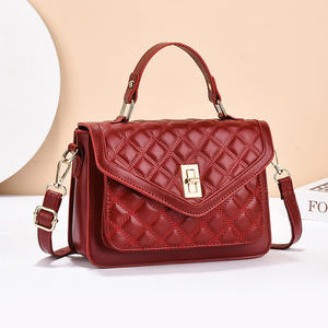 20256Fashionable Casual Crossbody Quilted Shoulder Bag Durable Zip Closure PU Lining Handheld <b>Small</b> Luxury Bag Two Sac Tendance - Product Image 2