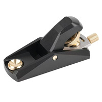 Raboteuse à bois en aluminium à angle bas, mini raboteuse de style européen pour le lissage, le rabotage et le chanfreinage, modèle DIY, noir, grande taille