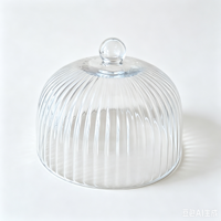 Support à gâteau en bois d'acacia écologique de 20 cm avec couvercle en dôme, support à gâteau en acacia pour la présentation de desserts, fabriqué en Chine