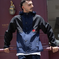 YIMENG Service OEM personnalisé Veste parka matelassée imperméable à col montant à motif lettres pour homme Hiver 2026