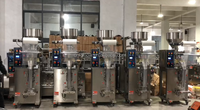 Machine verticale automatique à commande PLC pour le comptage, le pesage, le remplissage et la scellage de boissons en sachets plastiques et feuilles métalliques, haute productivité