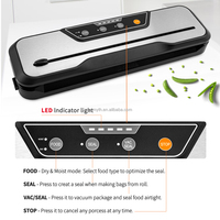 Scelleuse alimentaire sous vide portable en acier inoxydable, compacte et électrique, pour usage domestique, avec coupe-sacs – Meilleure vente