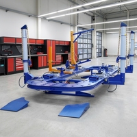 CE ISO Obec Banc de redressage de carrosserie automobile, Tour de traction hydraulique 10 tonnes, Redresseur de châssis 360° pour carrosserie métallique et aluminium